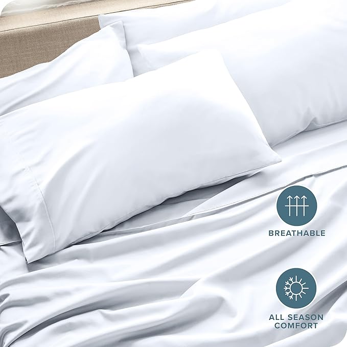 Microfiber Cooling Pillowcase Set - King - 4 Pack - 4 Piece