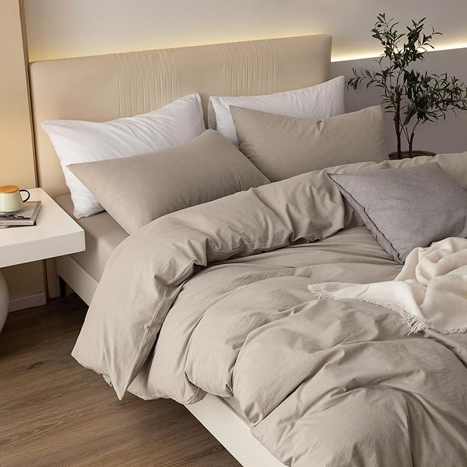 Linen Duvet Cover Set - King - 104 x 90 in - 3 Piece