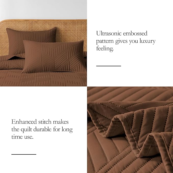 Microfiber Quilt Set - King