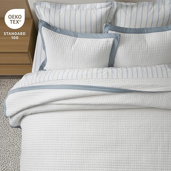 Linen Quilt Set - King - 3 Piece