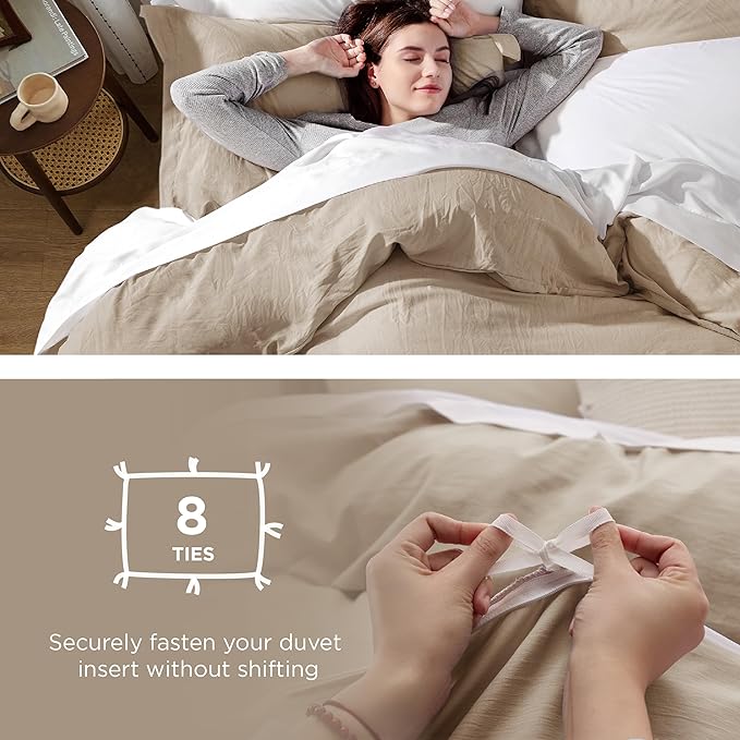 Duvet Cover Set - Full - 80 x 90 in - 3 Piece