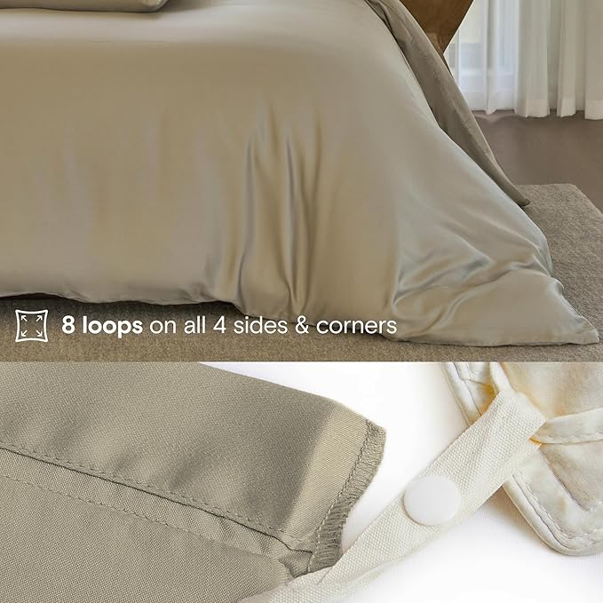 Bamboo Cooling Duvet Cover Set - Queen