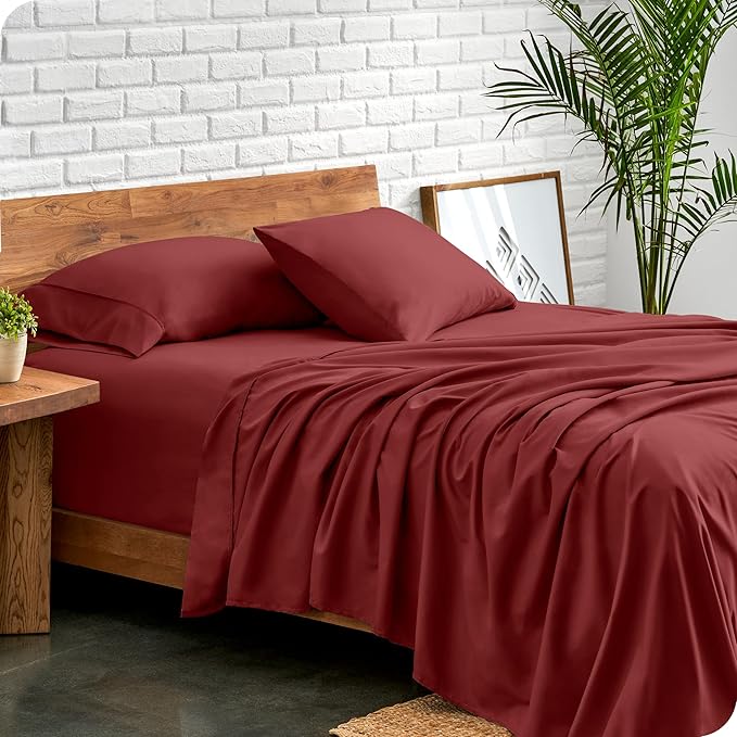 Microfiber Bed Sheet Set - Queen - 4 Piece