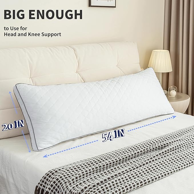 Memory Foam Body Pillow - Full - 20 x 54 in