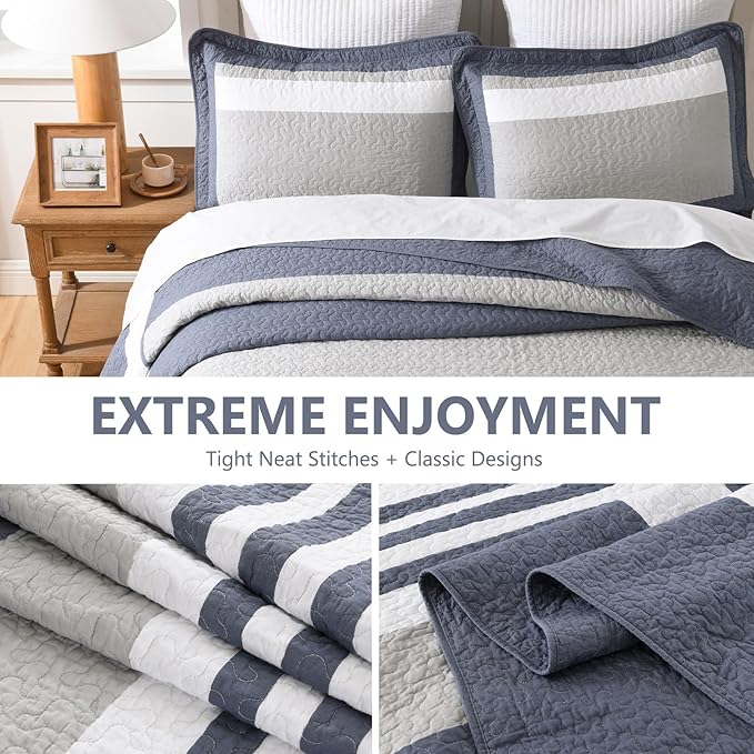 100% Cotton Bedding Set - California King - 3 Piece