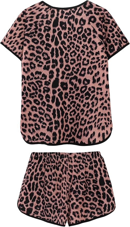 Women's Shorts Pajama Set - Short Sleeve - 2 Piece