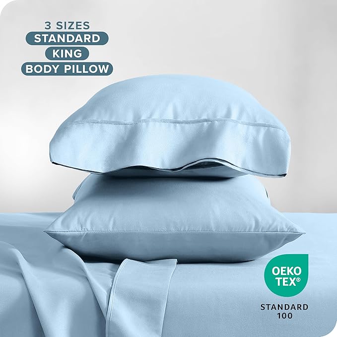 Microfiber Cooling Pillowcase Set - King - 2 Pack - 2 Piece
