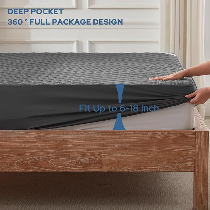 Waterproof Mattress Protector - King - 2 Pack
