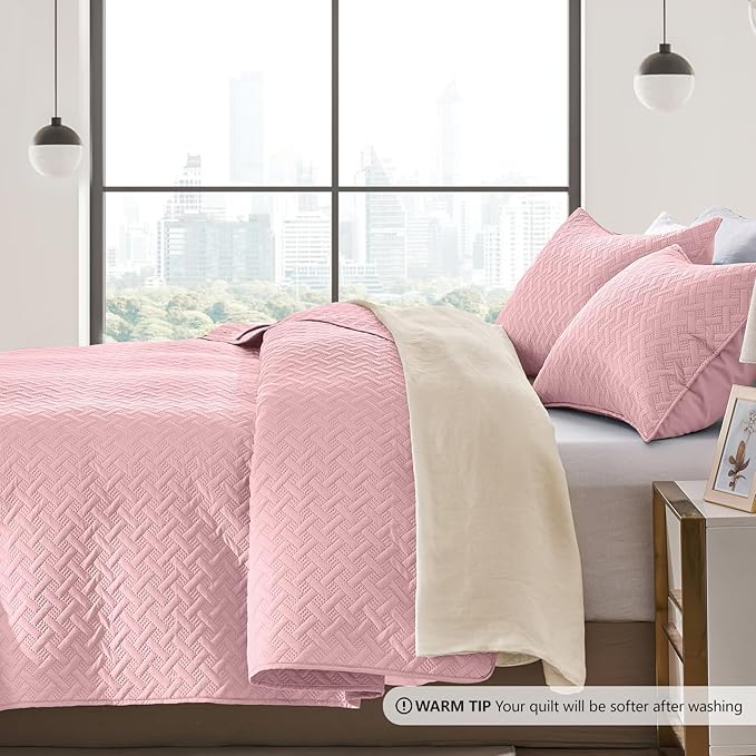 Microfiber Quilt Set - Queen