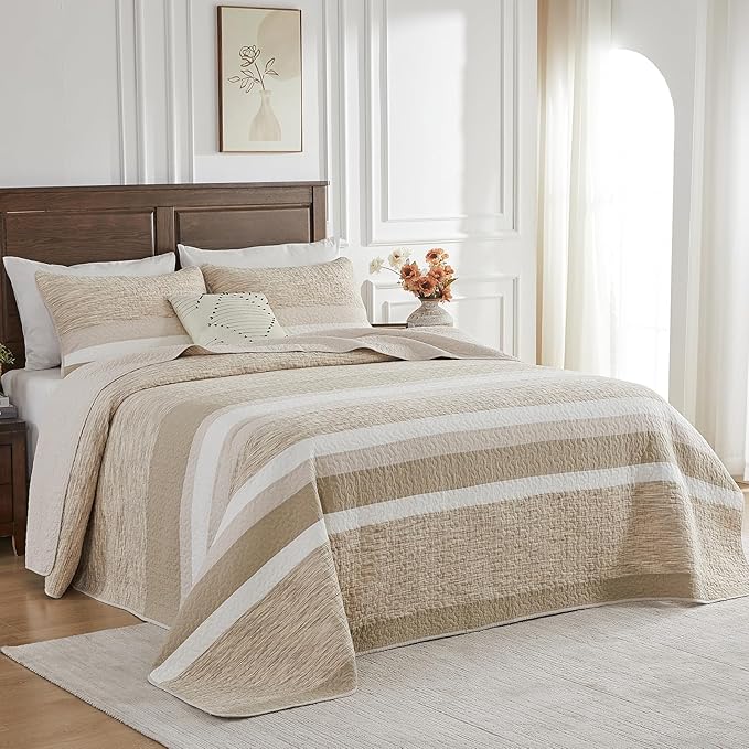 100% Cotton Bedding Set - Queen - 3 Piece