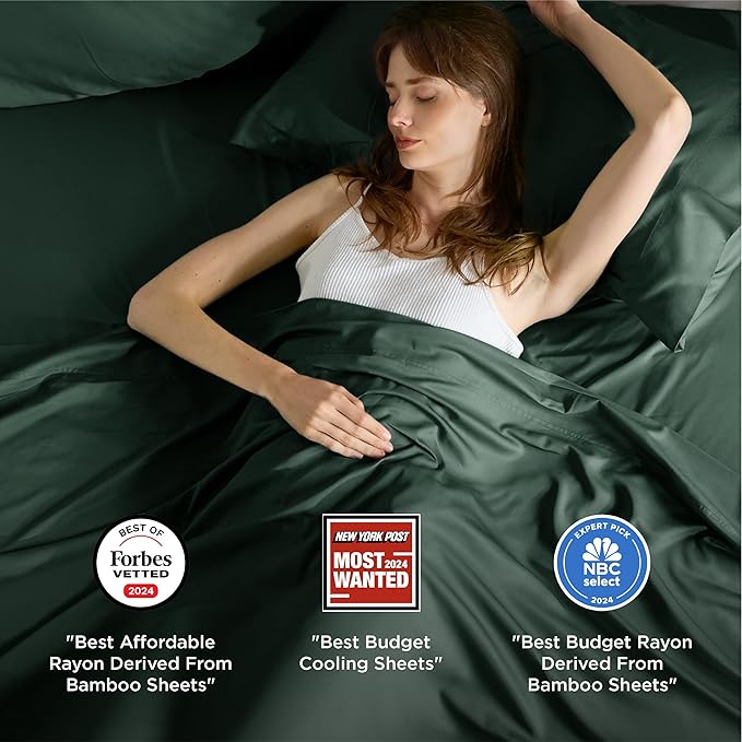 Bamboo Cooling Bed Sheet Set - Queen