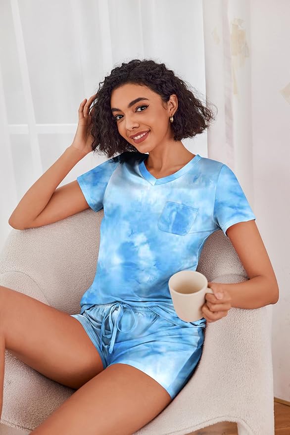 Women's Pajama Set - Short Sleeve - 2 Piece