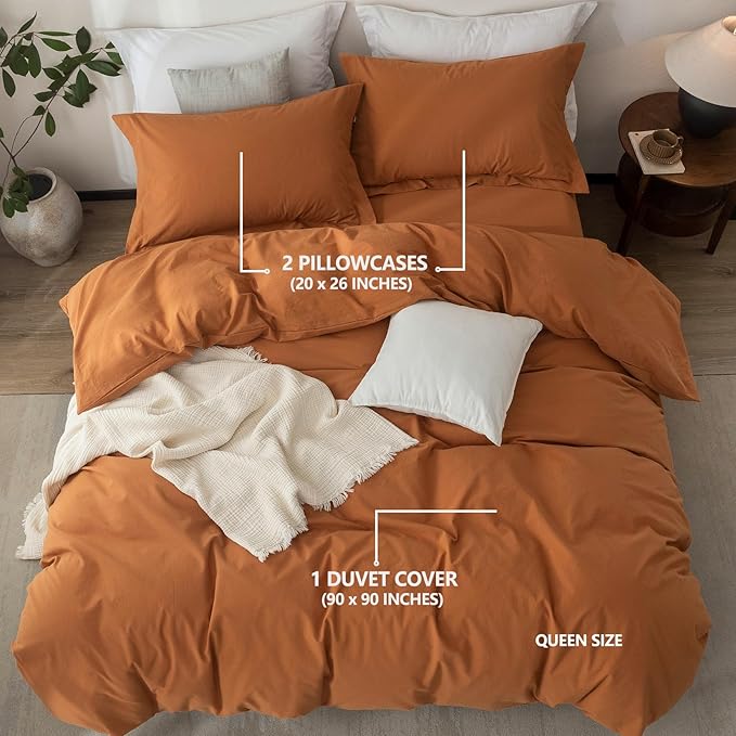 Linen Duvet Cover Set - Queen