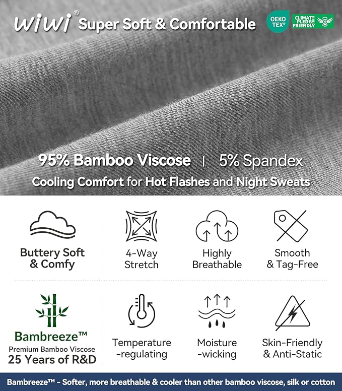 Bamboo Cooling Shorts Pajama Set - Short Sleeve - 2 Piece