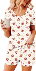 Women's Pajama Set - Short Sleeve - 2 Piece