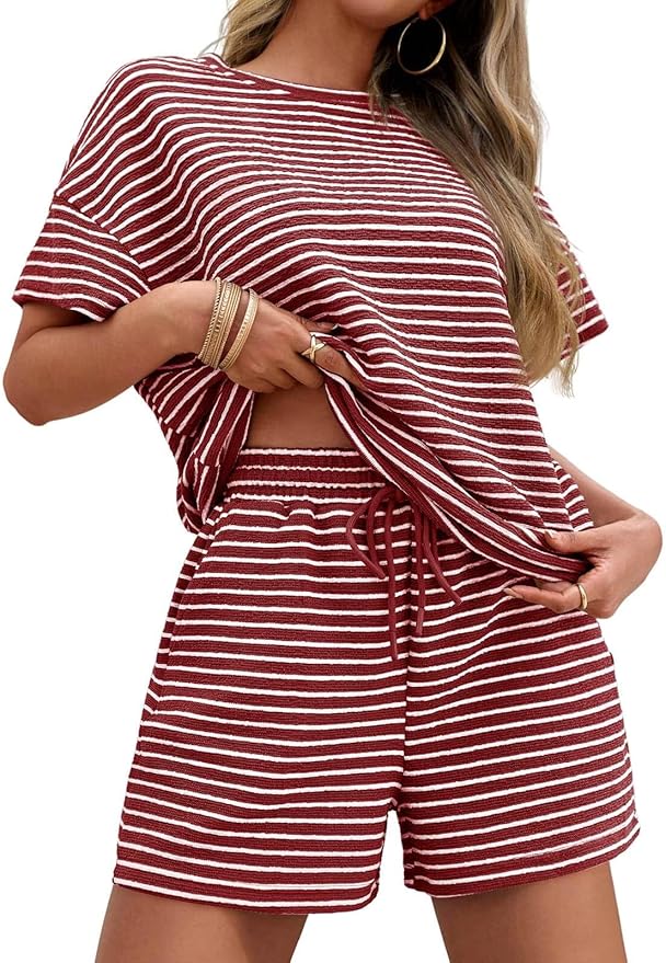 Shorts Pajama Set - Short Sleeve - 2 Piece