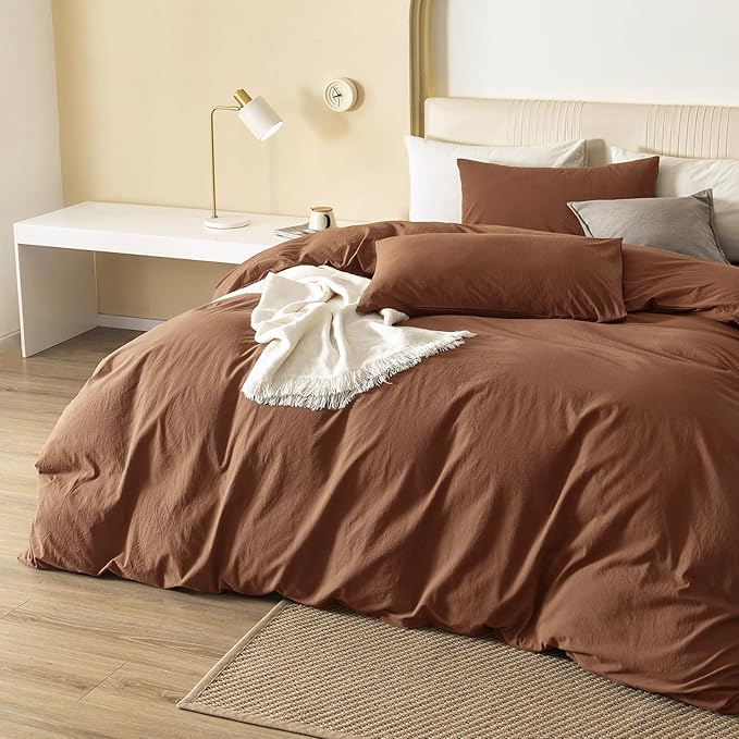 Linen Duvet Cover Set - King - 120 x 98 in - 3 Piece