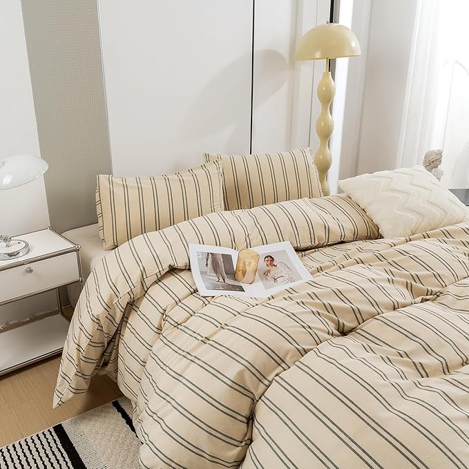 Linen Duvet Cover Set - Full - 3 Piece