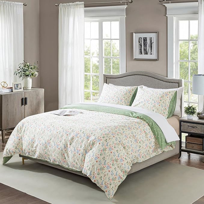 100% Cotton Duvet Cover Set - King - 3 Piece