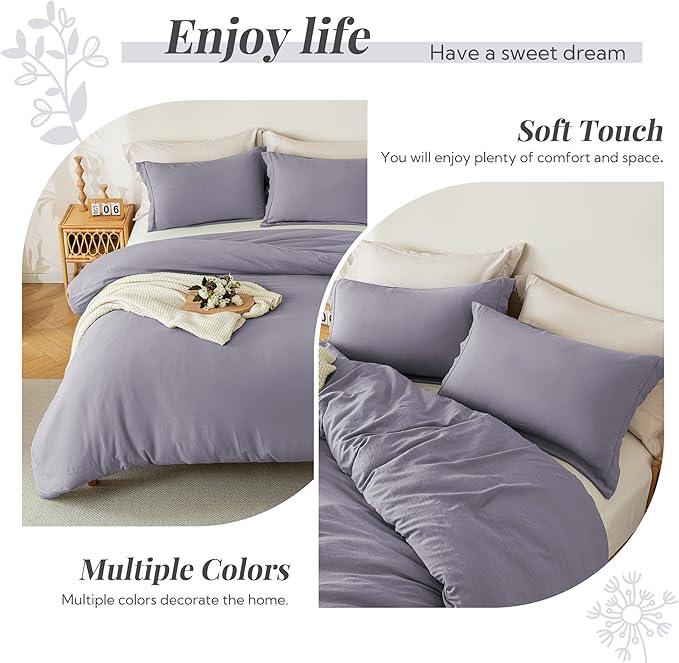 Microfiber Duvet Cover Set - 3 Piece