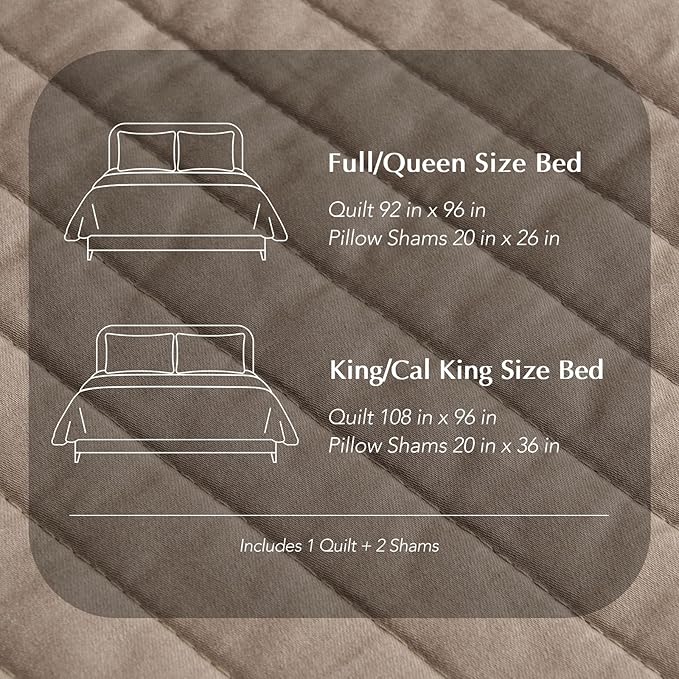 Quilt Set - Queen - 3 Piece