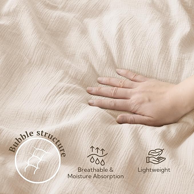 Linen Duvet Cover Set - California King - 3 Piece