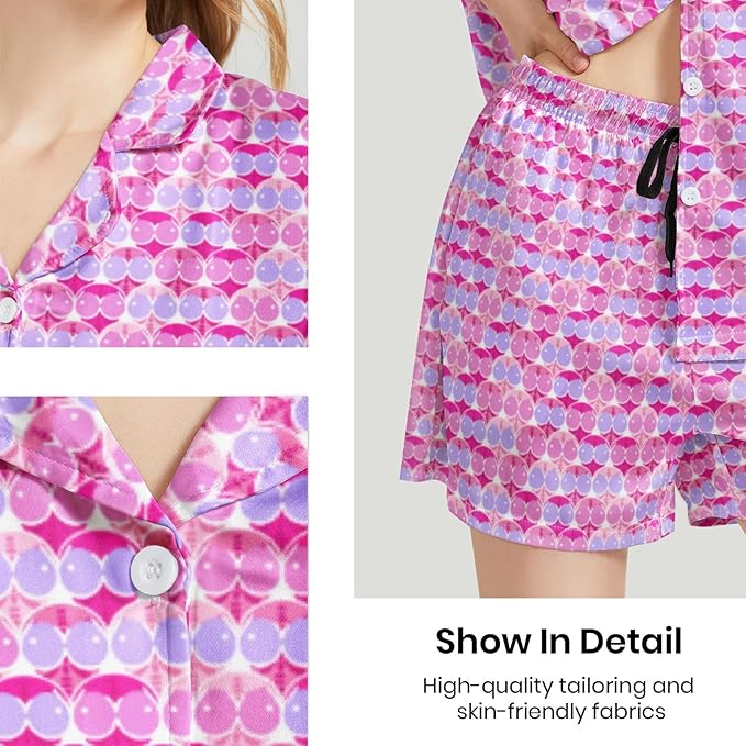 Women's Pajama Set - Short Sleeve - 2 Piece