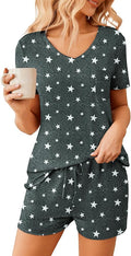 Women's Pajama Set - Short Sleeve - 2 Piece