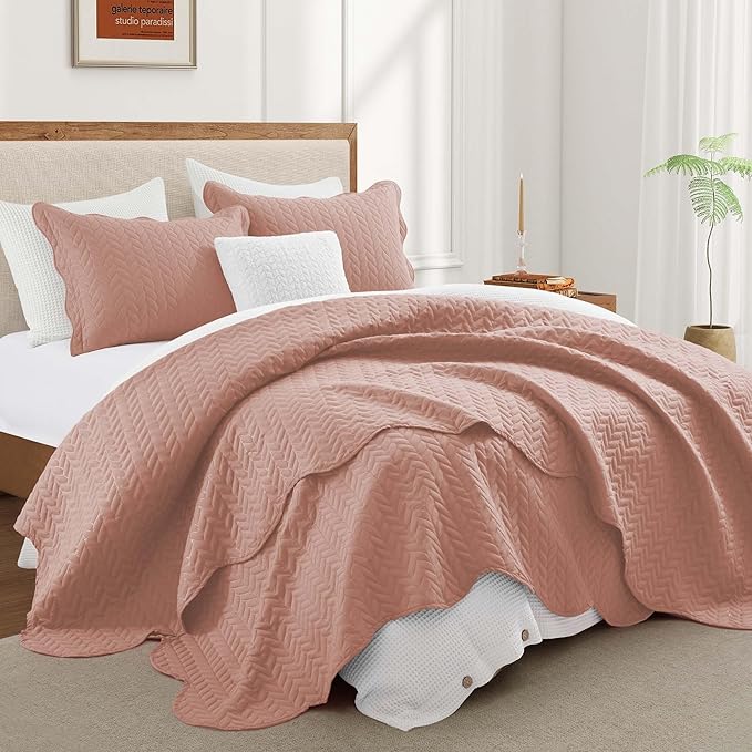 Microfiber Quilt Set - California King - 3 Piece