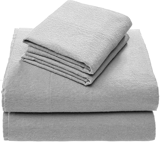 Flannel Bed Sheet Set - Full - 4 Piece