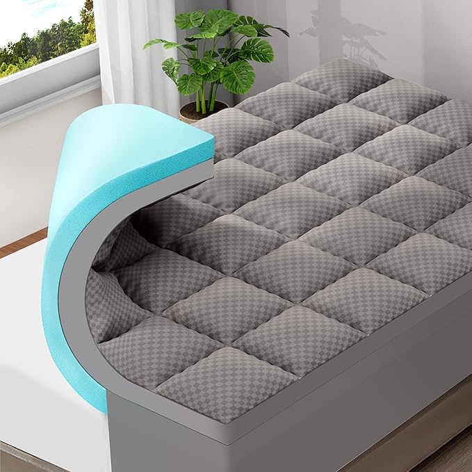 Memory Foam Cooling Mattress Topper - Twin XL