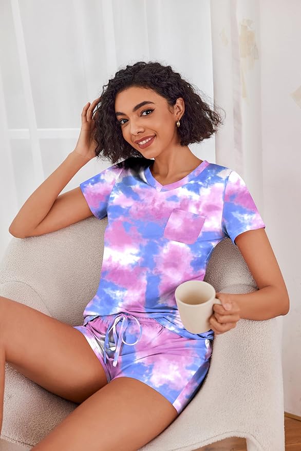 Women's Pajama Set - Short Sleeve - 2 Piece
