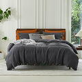 Linen Duvet Cover Set - California King - 104 x 98 in - 3 Piece