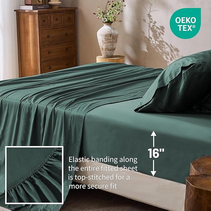 Flat Sheet - California King - 16 in Deep Pocket - 4 Piece
