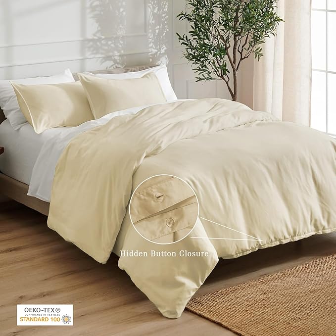 100% Cotton Duvet Cover Set - Queen - 3 Piece