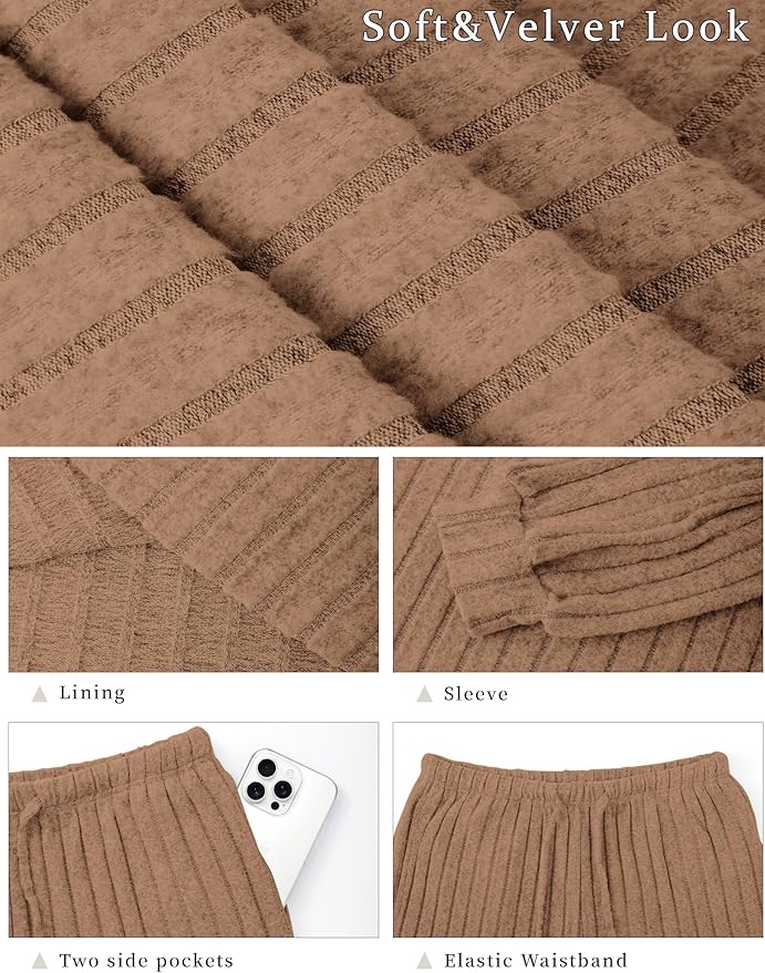 Women's Pants Pajama Set - Long Sleeve - 2 Piece