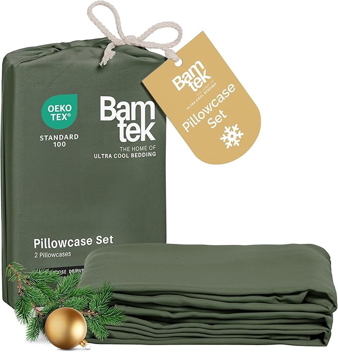 Bamboo Cooling Pillowcase Set - King - 2 Piece