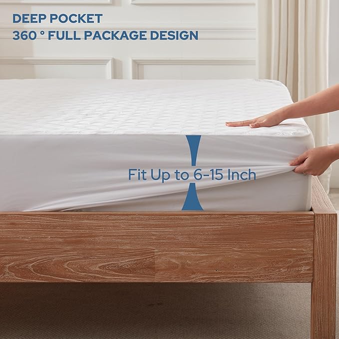 Waterproof Mattress Protector - Twin XL - 2 Pack