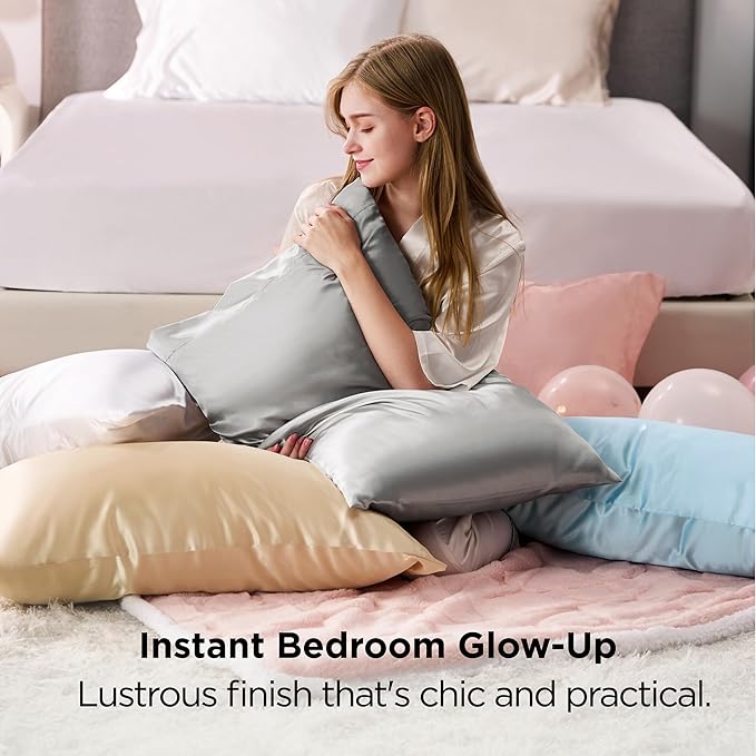 Satin Pillowcase Set - Queen - 20 x 30 in - 2 Piece