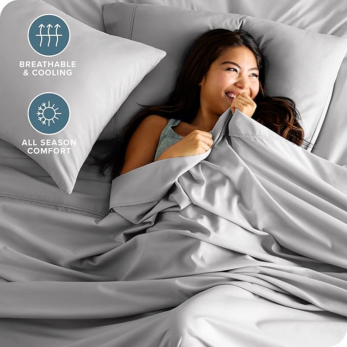Microfiber Bed Sheet Set - California King - 4 Piece
