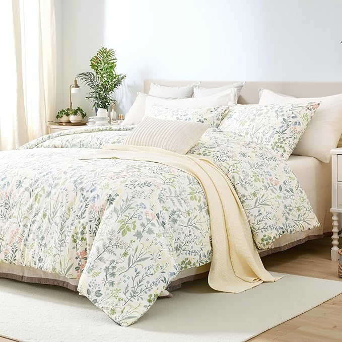 100% Cotton Duvet Cover Set - King - 3 Piece