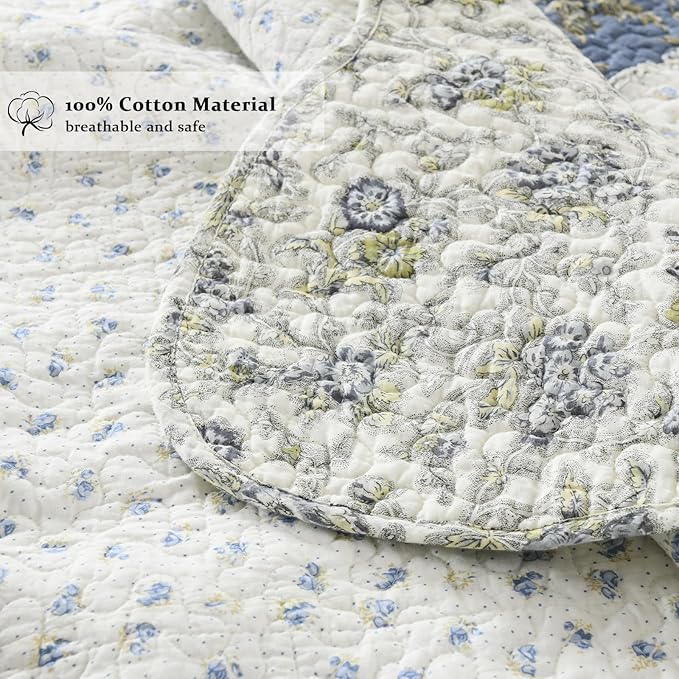 Quilt Set - Queen - 90 x 98 in - 3 Piece