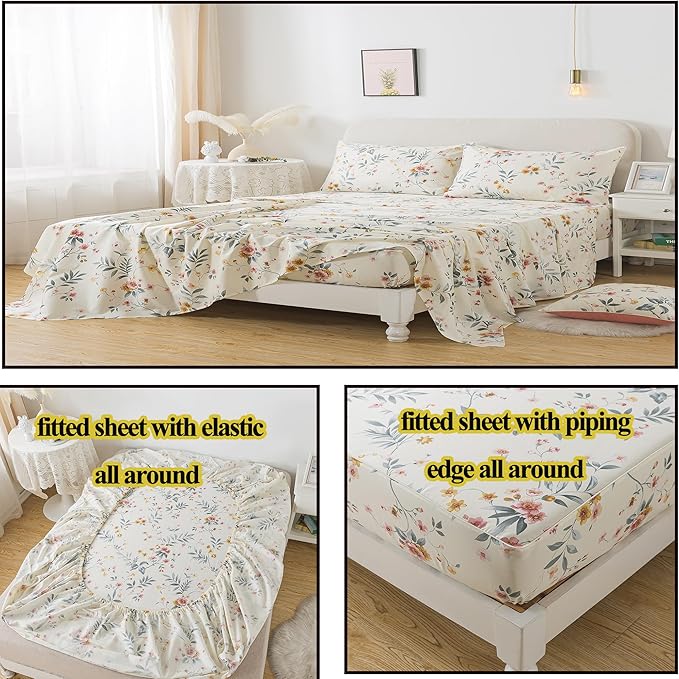 Bed Sheet Set - Full - 4 Piece