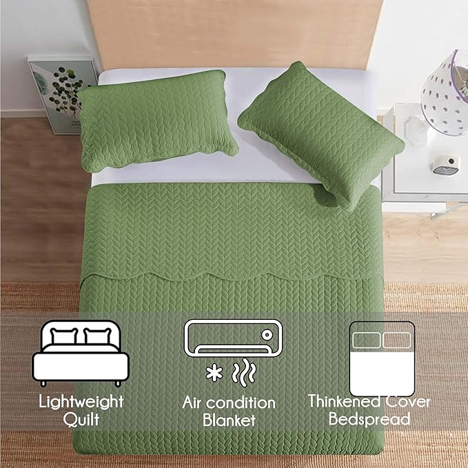 Microfiber Quilt Set - Twin - 2 Piece