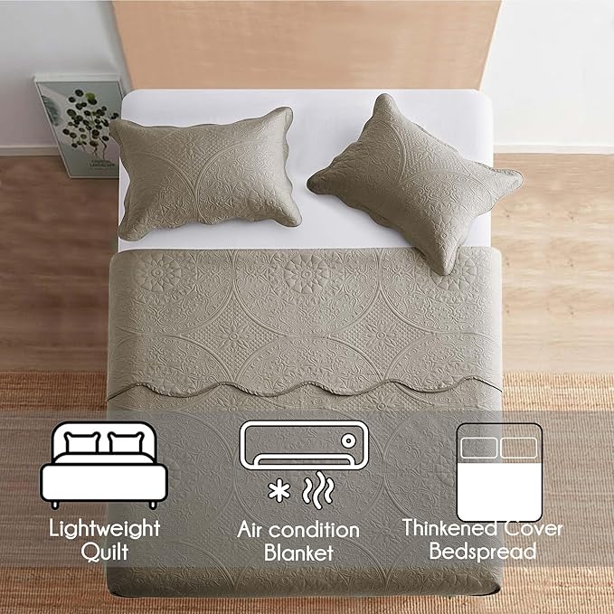 Microfiber Quilt Set - King - 8 Pack