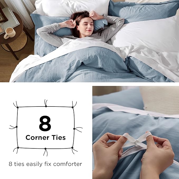 Duvet Cover Set - Queen - 90 x 90 in - 3 Piece