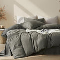 Linen Duvet Cover Set - Twin