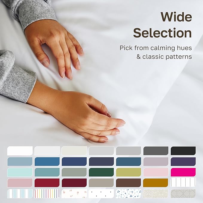 100% Cotton Bed Sheet Set - California King - 4 Piece