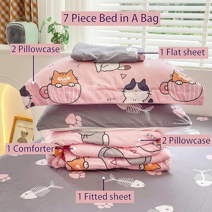 Comforter Set - Queen - 7 Piece