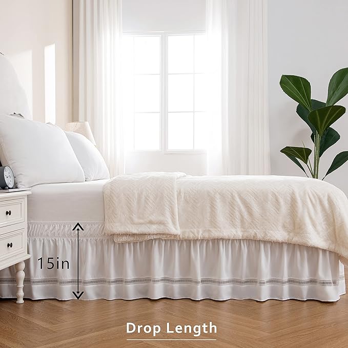 Bed Skirt - Full - 15 in Drop